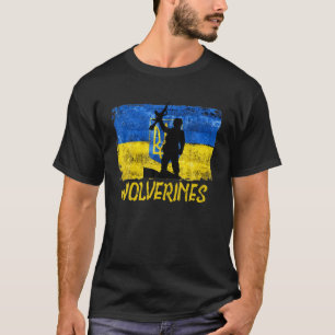 Wolverines Support Ukraine,Ukraine Wolverines Love T-Shirt