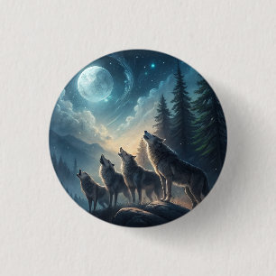 Wolves 3 Cm Round Badge