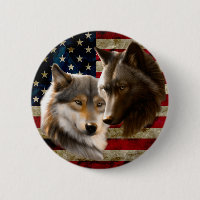 Wolves American Flag