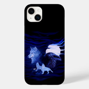 Wolves and Raven with full moon Case-Mate iPhone 14 Plus Case
