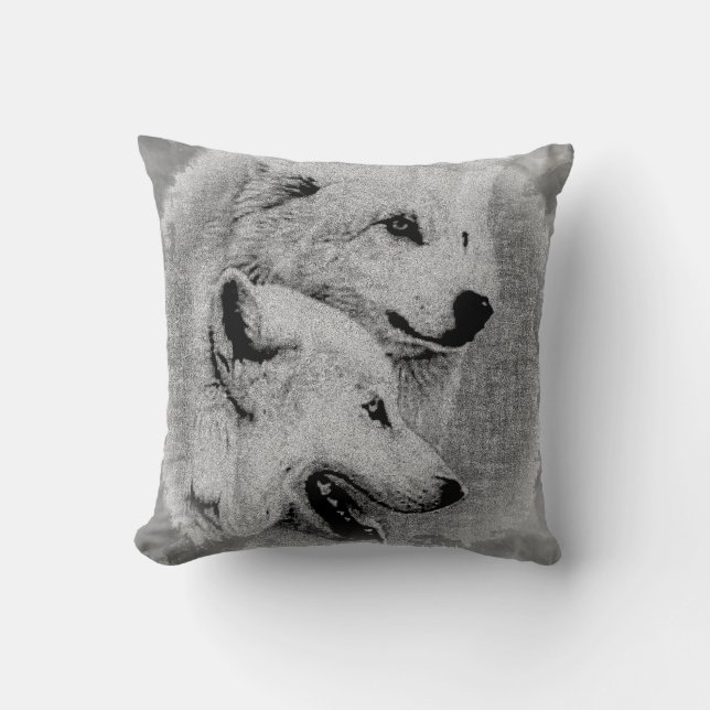 Wolves Cushion (Front)