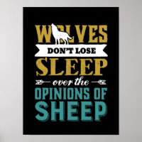 Wolves Don't Lose Sleep Over Opinion Of Sheep