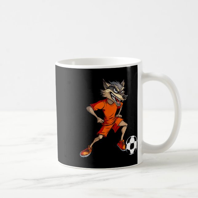 Wolves Footll Footller Wolf  Coffee Mug (Right)