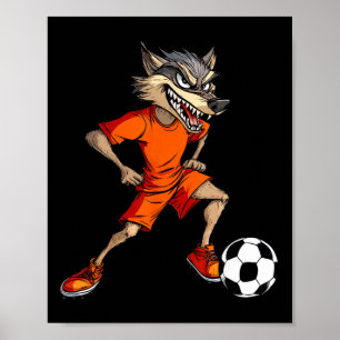 Wolves Footll Footller Wolf Poster