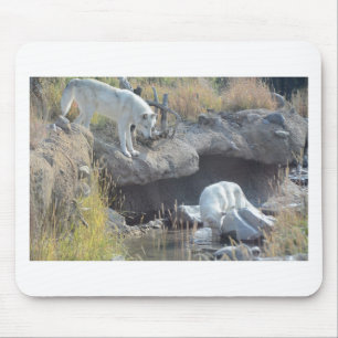 Wolves Forest Nature Country Peace Love Animal Mouse Pad