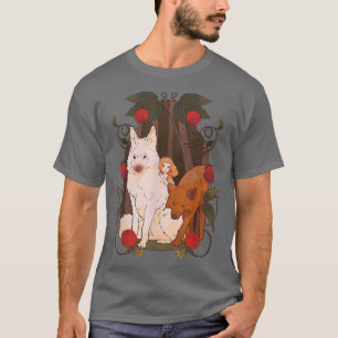 Wolves Girl Fairy Fantasy Wolf Forest  T-Shirt