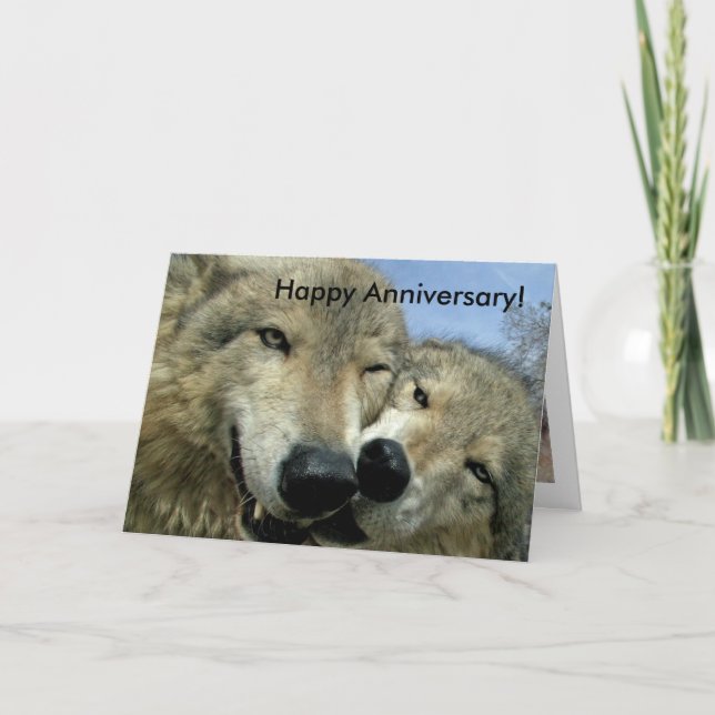 Wolves - Happy Anniversary - For partner Card (Front)