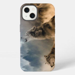Wolves Howling at Moon iPad Case