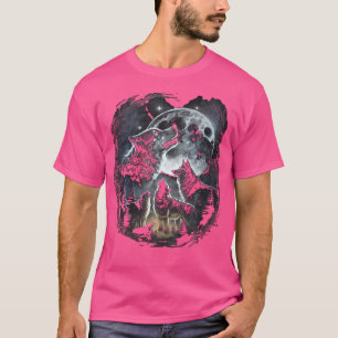 Wolves Howling At Moon Wolf Wild Animal T-Shirt