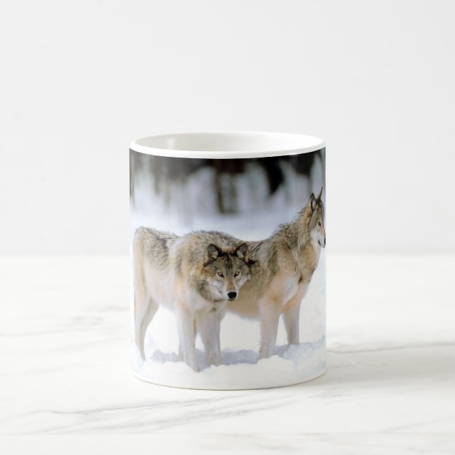 WOLVES IN WINTER MUG (Center)