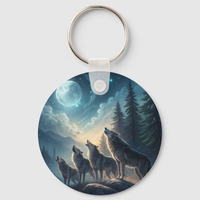 Wolves Key Ring (Front)