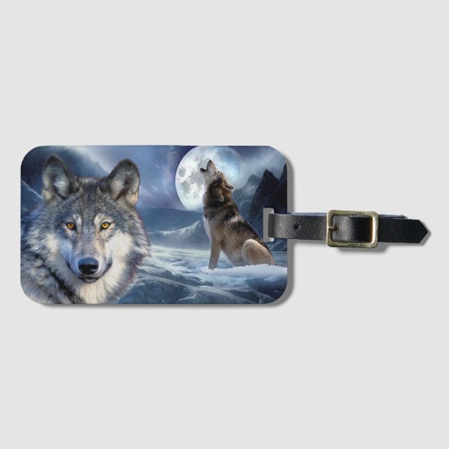 Wolves Luggage Tag (Front Horizontal)