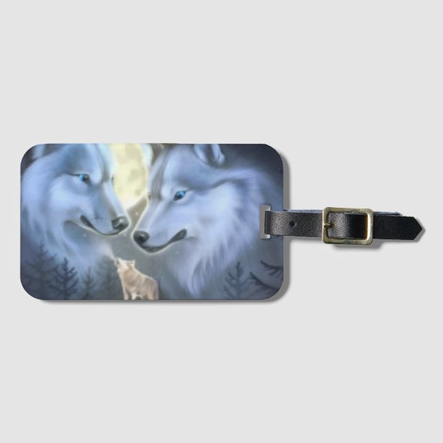Wolves Luggage Tag (Front Horizontal)