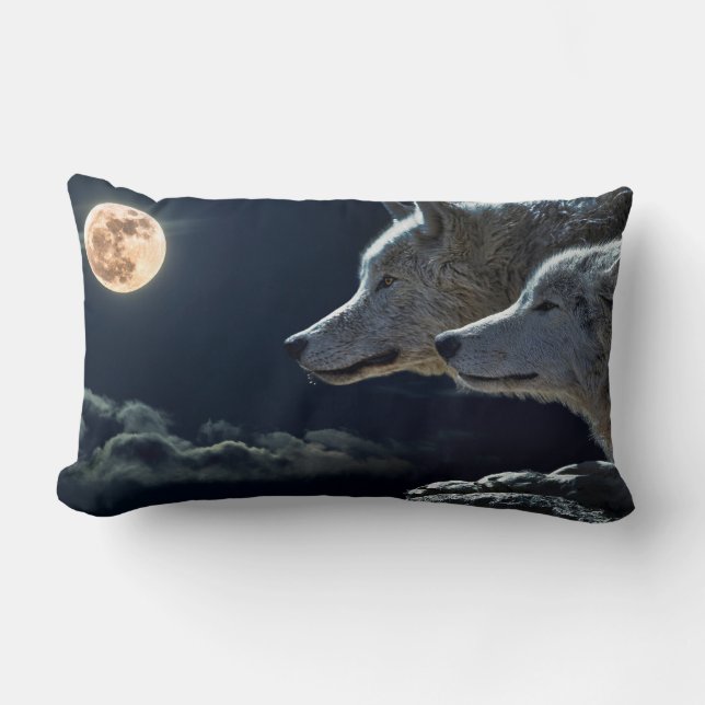 Wolves Lumbar Cushion (Front)