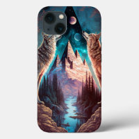 Wolves Mountain Visionary Fantasy Art