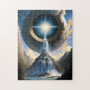 Wolves Mountain Visionary Fantasy Art Jigsaw Puzzl Puzzle