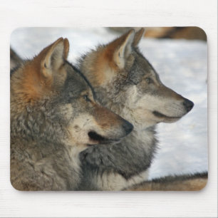 wolves mouse pad