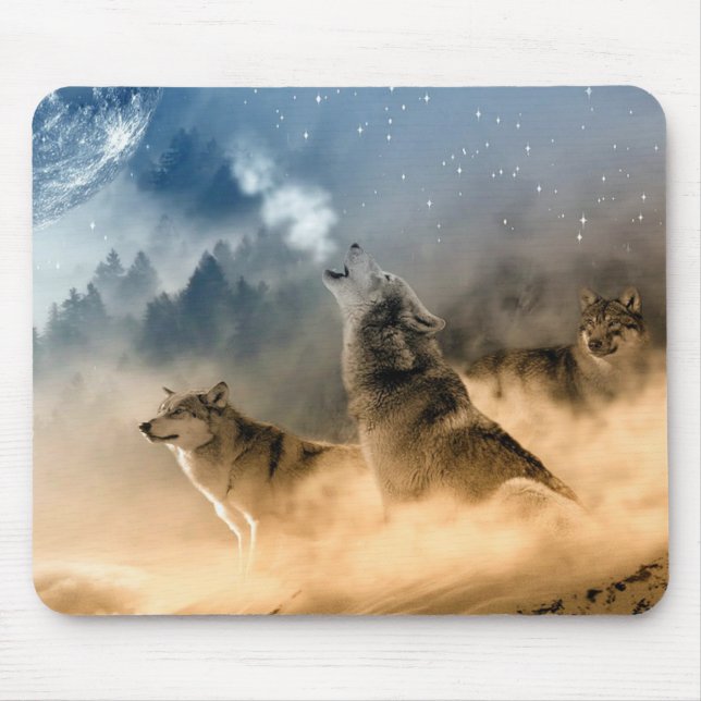 Wolves Mouse Pad (Front)