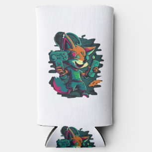 Wolves play games seltzer can cooler