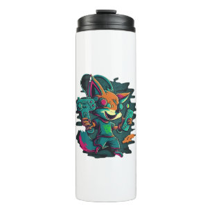 Wolves play games thermal tumbler