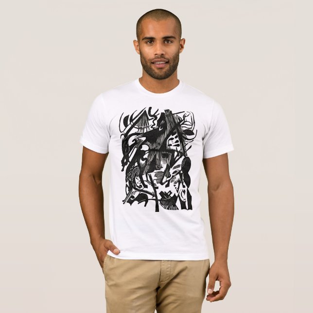 Wolves Reborn – Retro B&W Expression Tee (Front Full)