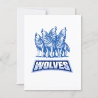 Wolves Throw Pillow 