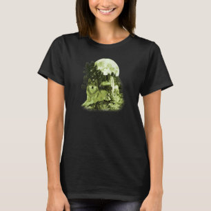 Wolves Wildlife Animal Waterfalls Moon Wolf And A T-Shirt