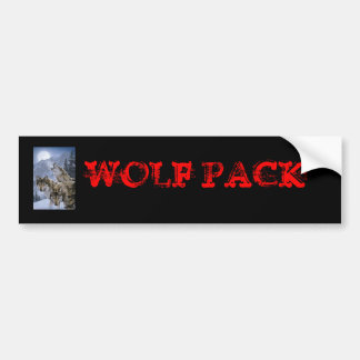 Wolves, WOLF PACK Bumper Sticker