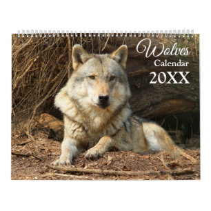 Wolves Wolf Themed Wall Calendar 2026
