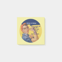 Woman2Woman Post-it Notes | Rosie the Riveter