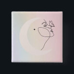 Woman 15 Cm Square Badge<br><div class="desc">🖤</div>