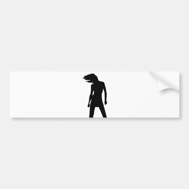 Woman 8 bumper sticker (Front)