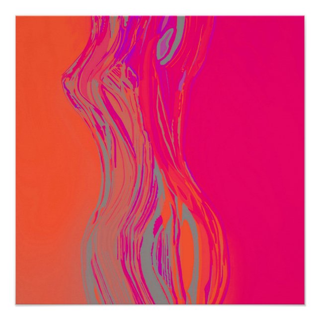 Woman abstract art poster (Front)