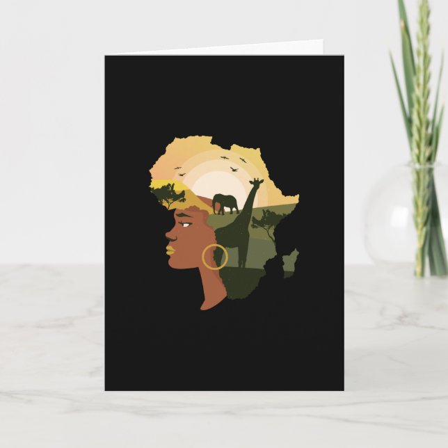 Woman Africa Card (Front)