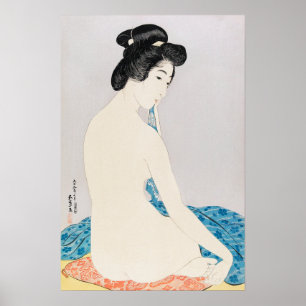Woman After a Bath by Goyō Hashiguchi (1920) Poster