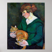 Woman and Cat, Suzanne Valadon