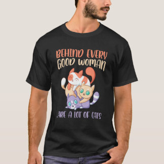 Woman And Cat T-Shirt