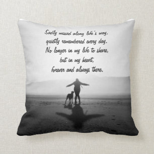 Woman and Dog - The Only Ones in the World Cushion
