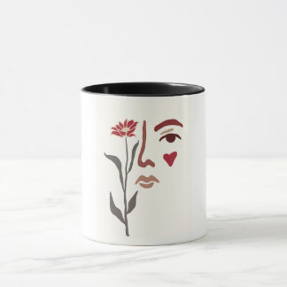 Woman and Flower Mug
