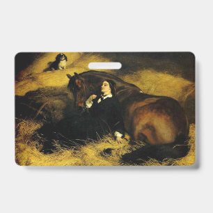 Woman and Horse ID Badge