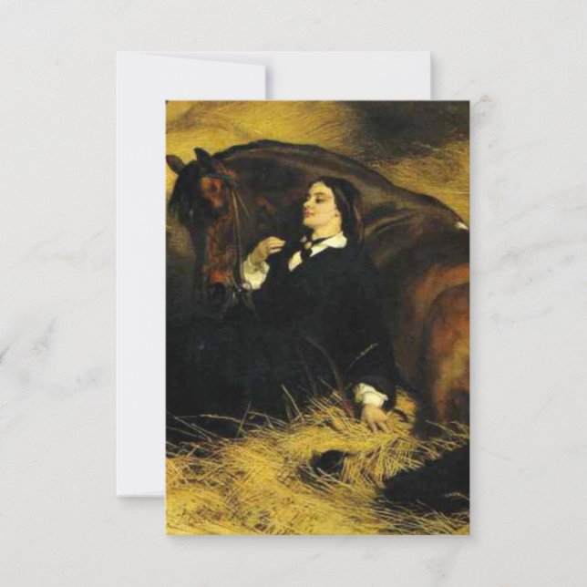 Woman and Horse Invitation (Front)