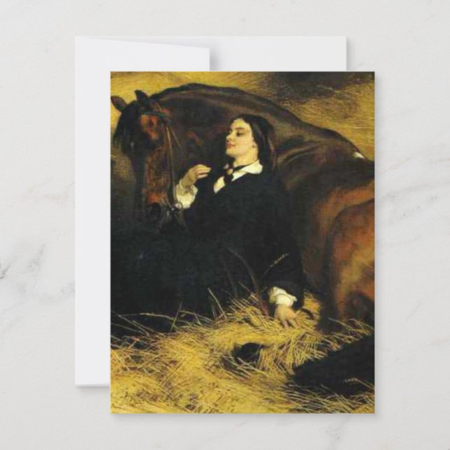 Woman and Horse Invitation (Front)