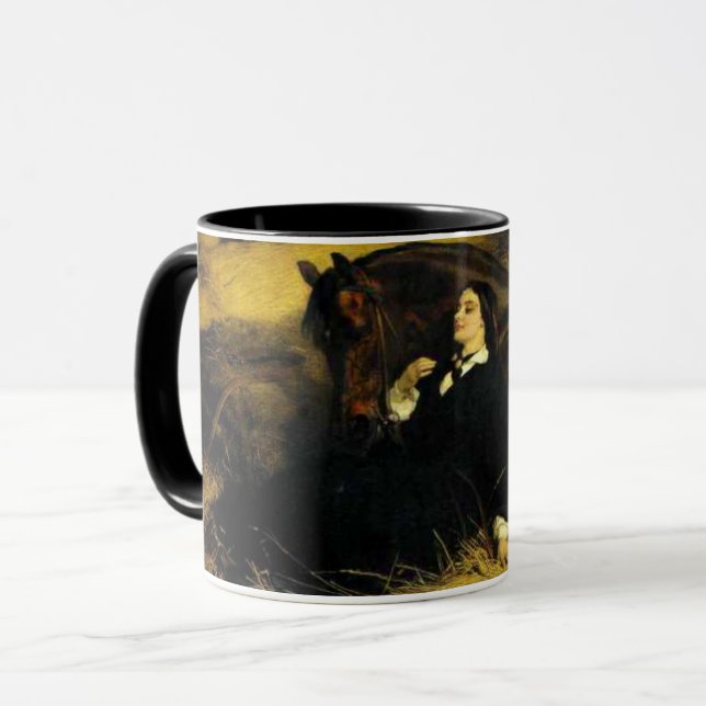 Woman and Horse Mug (Front Left)