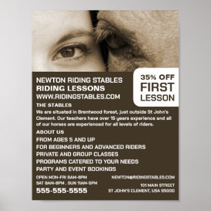 Woman and Horse, Riding Instructor, Academy Poster