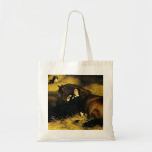 Woman and Horse Tote Bag