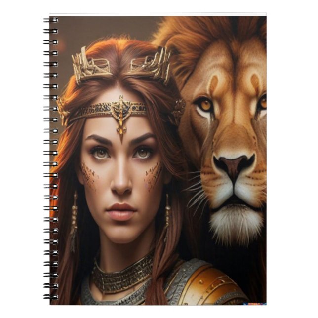 WOMAN AND LION NOTEBOOK (Front)