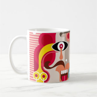 Woman and man illustration. Modern fine art. art,a Coffee Mug