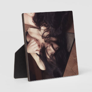 Woman and mirror plaque