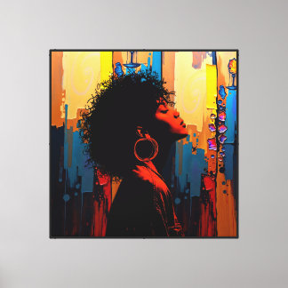 Woman and the dream canvas print