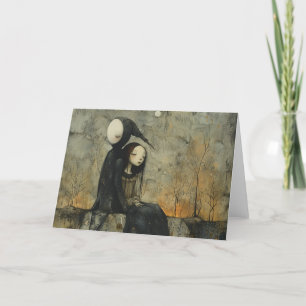 Woman and the Ghost of Her Lover, Sadness Card